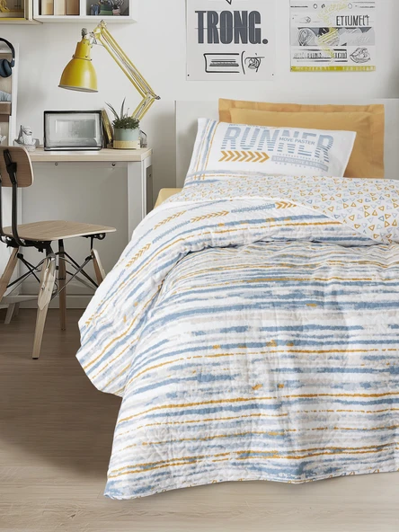 Cotton Box Genç Odası Tek Kişilik Complete Set Dashon Sarı ürün görseli 1