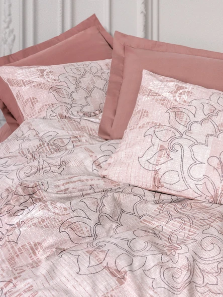 Cotton Box Dual Tek Kişilik Nevresim Takımı Livara Gül Kurusu - Resim 2