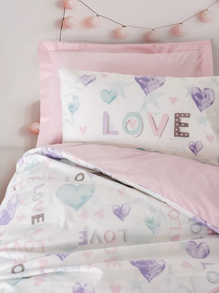 Cotton Box Genç Odası Tek Kişilik Nevresim Takımı Lovella Pembe - Resim 2