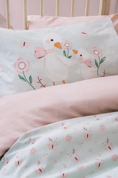 Cotton Box Bebek Nevresim Takımı Mamiduck Pembe - 2