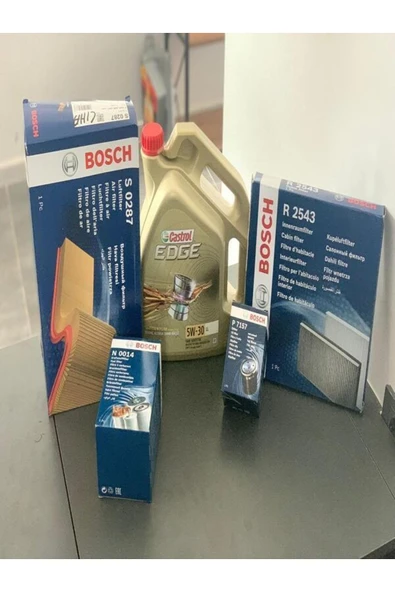 Bosch Golf 7 7.5 1.6 Tdi Uyumlu  Yağ Bakım Seti Castrol Edge Ll ürün görseli
