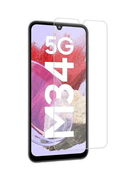 Samsung Galaxy M34 5G Uyumlu 9H Temperli Kırılmaz Ekran Koruyucu Cam