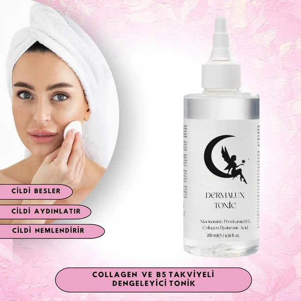 AYMELEK Collagen İçeren Sebum Dengeleyici Tonik - 200 ml (Kolajen ve B5 Takviyeli) - 2