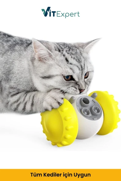 Vitexpert Yeni Nesil Köpek İnteraktif Mama Dağıtıcı Oyun Topu Mama Saklamalı Otomatik Ödül Maması Atıcı Robot - 7