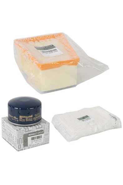 Denizer Dacia Sandero 1.6 16v Filtre Seti ( Hava Filtresi - Yağ Filtresi - Polen Filtresi ) ürün görseli