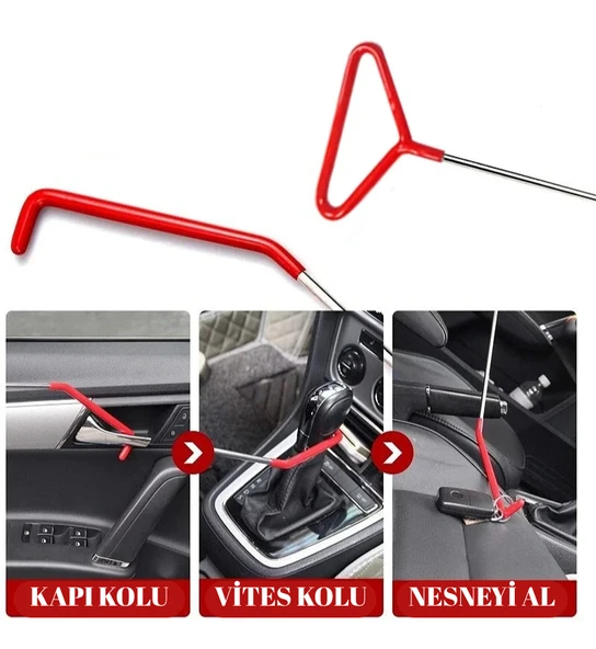 Trend Store Uzun Erişimli Araba Kapı Açma Kiti Şişme Hava Yastığı ve Kanca Aparatlı Otomatik Kapı Açıcı Seti - 3