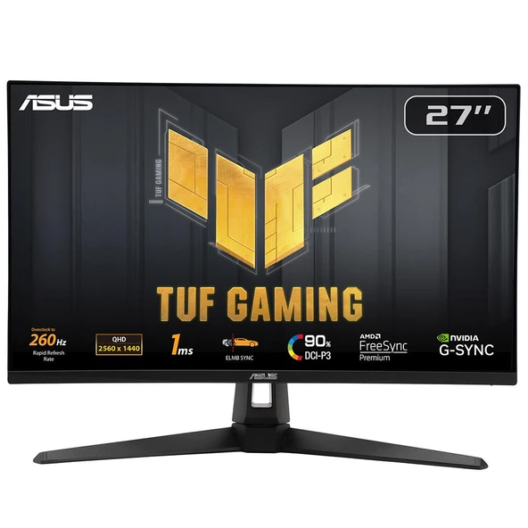 ASUS 27" TUF Gaming VG27AQM1A 260Hz 1ms GtG HDMI DP HDR10 WQHD Fast IPS Gaming Monitör ürün görseli