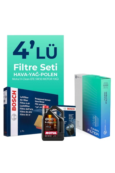 Bosch Audi A7 3.0 Dizel QUATRO 245HP Filtre Bakım Seti Motul Motor Yağlı (2010-2016) 4 Lü ürün görseli