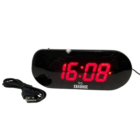 Enarose Alarmlı Elektrikli Masa Saati E7517-1 - 1
