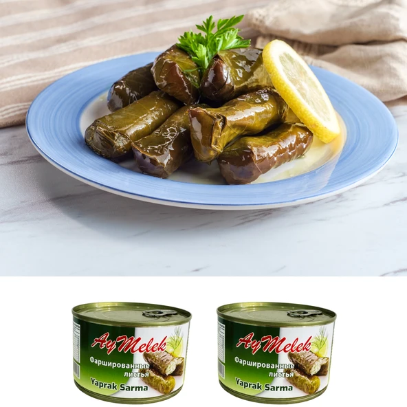 AYMELEK Yaprak Sarma (1 Kutu) Yerli Üretim 400 Gr Doğal Besin Deposu Hazır Yemek - 1