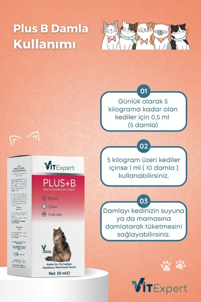 Vitexpert 2'li Set Bağışıklık Güçlendirici Damla + Malt Tüm Kediler İçin Bağışıklık Destekleyici Özel Paket - 8