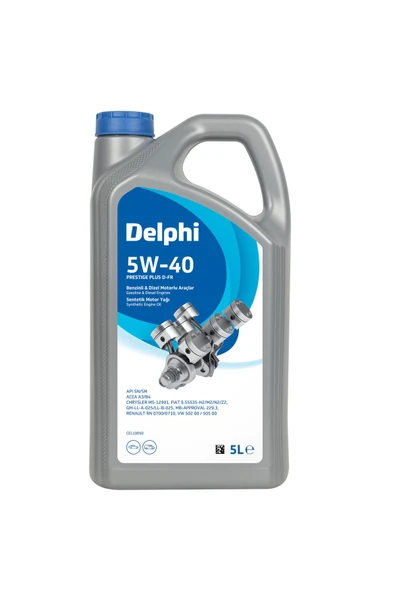 DELPHİ Motor Yağı Yarı Sentetik Prestıge Plus D-fr 5w-40 5l X 4 2025 Üretim - Resim 2