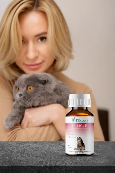 Vitexpert Plus B Hızlı Etkili Tüy Dökülmesi Önleyici Tüm Kediler Için Doğal Tüy Sağlığı Vitamin Damlası 50 ml - 7