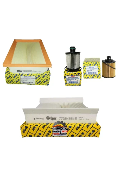 OPAR Fiat Egea Euro 6 1.3 Multijet Filtre Bakım Seti 95 Bg Model 2016-2020 3lü SO ürün görseli