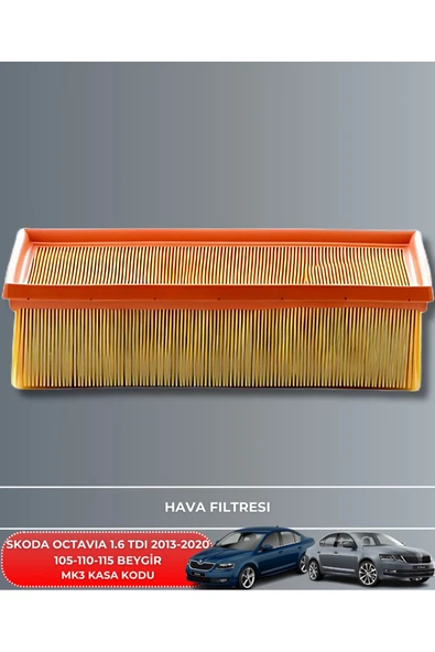 Petrol Ofisi SKODA OCTAVIA 1.6 TDI 2013-2014-2015-2016-2017-2018-2019-2020 105-110-115 FİLTRE - YAĞ BAKIM SETİ - Resim 2