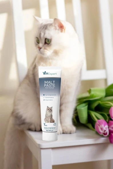 Vitexpert Anti Hairball Tüy Yumağı Önleyici Ve Sindirim Destekleyici Tüm Kediler Için Malt Paste Macun 100 gr - 7