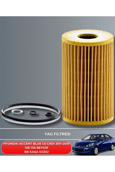 Petrol Ofisi HYUNDAI ACCENT BLUE 1.6 CRDI 2011-2012-2013-2014-2015-2016-2017-2018-2019 128-136 BEYGİR BAKIM SETİ - Resim 3