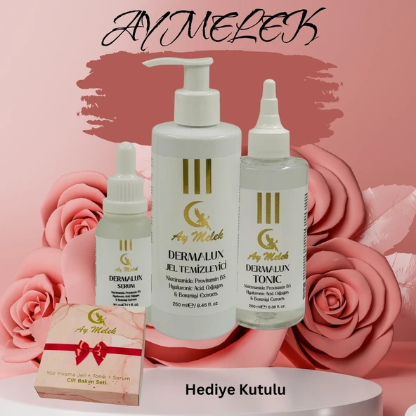 AYMELEK 3'lü Cilt Bakım Seti Aydınlatıcı Ve Yaşlanma Lekeleri Karşıtı (HEDİYE KUTULU) - 2