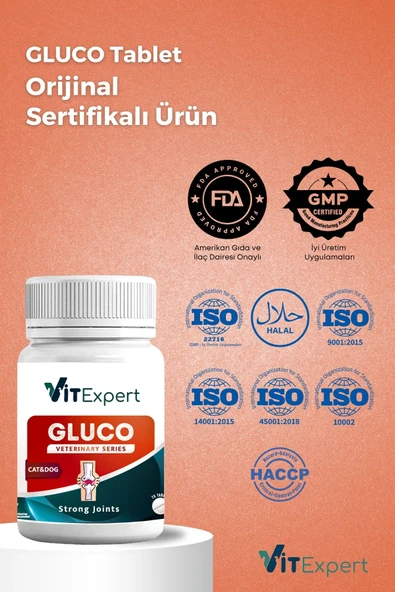 Vitexpert Kedi Ve Köpekler Için Glukozamin Eklem Sağlığı Destekleyici Lezzetli Yumuşak Gluco Tablet 60'lı - 3