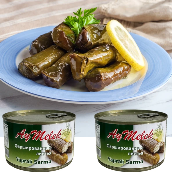 AYMELEK Yaprak Sarma (2 KUTU) Yerli Üretim 400 gr Doğal Besin Deposu Hazır Yemek - 2