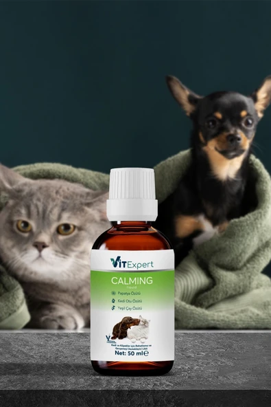 Vitexpert %100 Doğal Anti Stress Kedi Ve Köpekler Için Sakinleştirici Ve Rahatlatıcı Calming Liquid Damla 50ml - 7