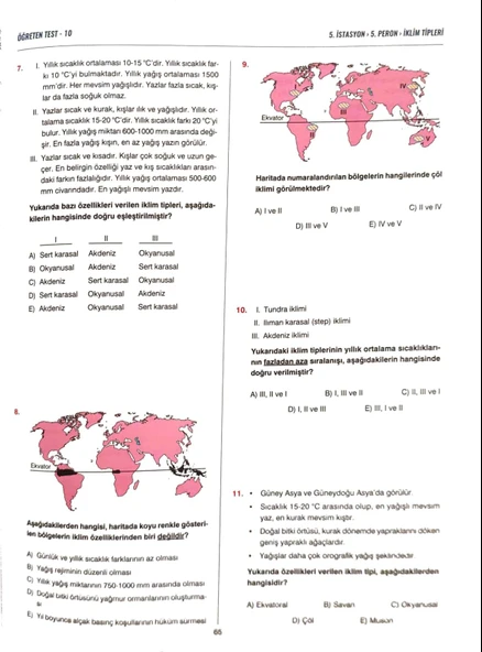 İSTASYON TYT COĞRAFYA Soru Bankası – 208 Sayfa
