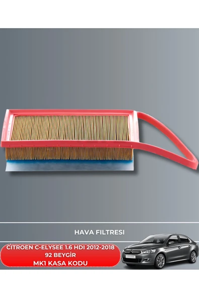 DELPHİ KOPYA - CITROEN C-ELYSEE 1.6 HDI 2012-2018 92 BEYGİR FİLTRE - YAG BAKIM SETİ - Resim 2