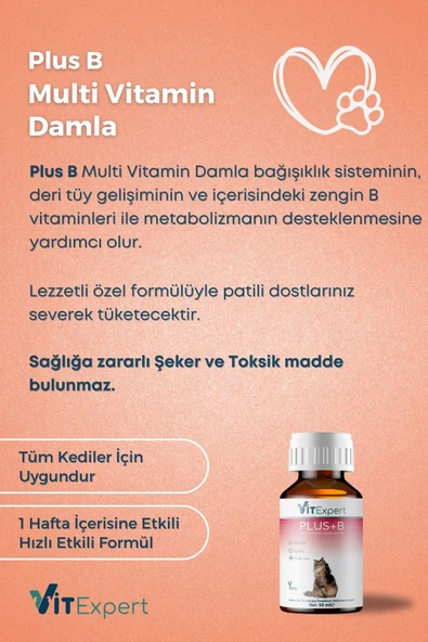 Vitexpert 2'li Set Bağışıklık Güçlendirici Damla + Malt Tüm Kediler İçin Bağışıklık Destekleyici Özel Paket - 4