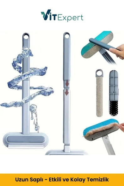 Vitexpert Yeni Nesil Çok Fonksiyonlu Kedi Köpek Tüyü Toplayıcı Koltuk Halı Kıl Tüy Alma & Temizleme Fırçası - 6