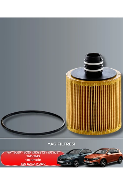 Petrol Ofisi FIAT EGEA - EGEA CROSS 1.6 MULTIJET 2021-2022-2023 130 BEYGİR FİLTRE - YAG BAKIM SETİ - Resim 3