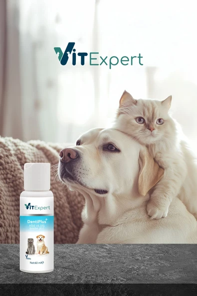 Vitexpert DentiPlus Kedi ve Köpek Ağız ve Diş Bakım Jeli Kolay Kullanım Ağız Kokusu Giderici Temizleyici Jel - 5