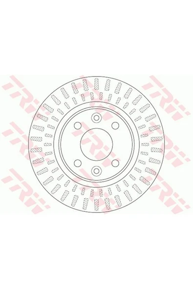 TRW Netex Fren Diski Ön [ Renault Clıo Iv 0.9 Tce/1.2 16v/1.2 Tce/1.5 Dcı 2012 -netex Marka ürün görseli