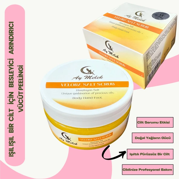 AYMELEK Sleek Body Scrub Besleyici Arındırıcı Nemlendiricili Vücut Peelingi Etkili Scrap - 3