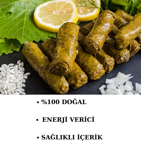 AYMELEK Yaprak Sarma (2 KUTU) Yerli Üretim 400 gr Doğal Besin Deposu Hazır Yemek - 3