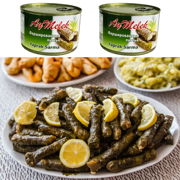 AYMELEK Yaprak Sarma (1 Kutu) Yerli Üretim 400 Gr Doğal Besin Deposu Hazır Yemek - 4