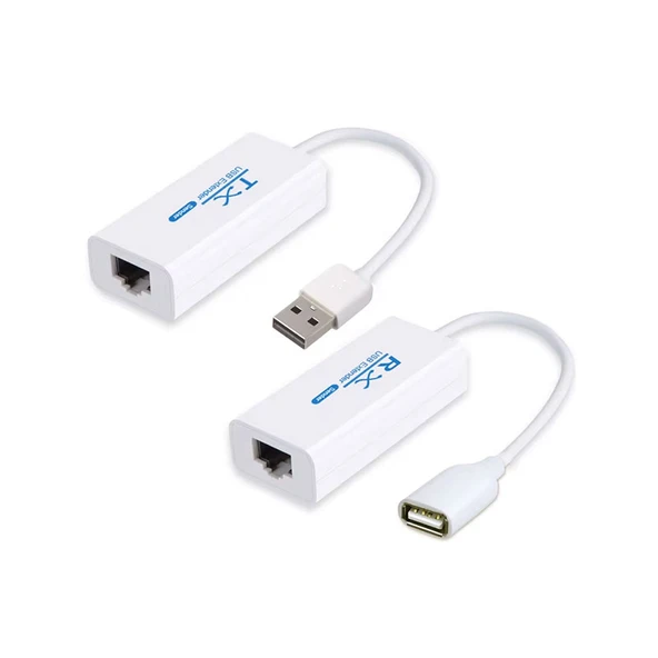 Usb 2.0 to rj45 cat5 cat6 extender 200m ye kadar rj45 ile usb uzatma ürün görseli