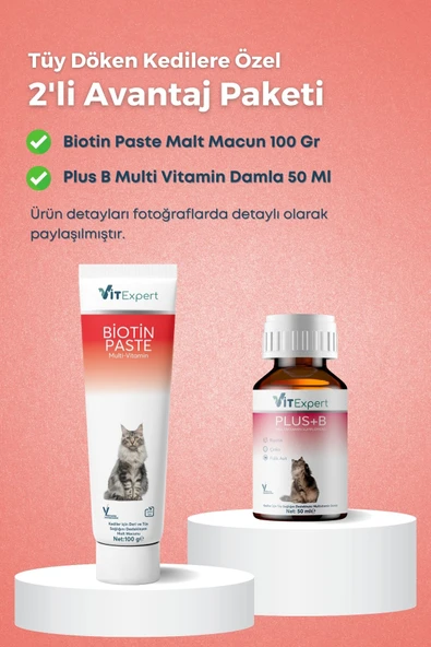 Vitexpert 2'li Set Süper Etkili Tüy Döküm Önleyici Paket Tüy Dökülmesi Önleyici & Engelleyici Damla Ve Malt - 2