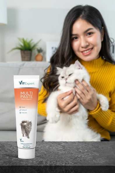 Vitexpert Multi Paste Tüm Kediler Için Multi Vitamin Bağışıklık Ve Tüy Sağlığı Destekleyici Malt Macun 100 Gr - 5