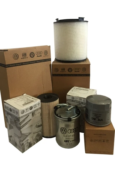 OEM Volkswagen Golf 7 1.6 Tdı Dizel Filtre Bakım Seti 2013-2019 Hava Yağ Yakıt Polen Karbonlu ürün görseli