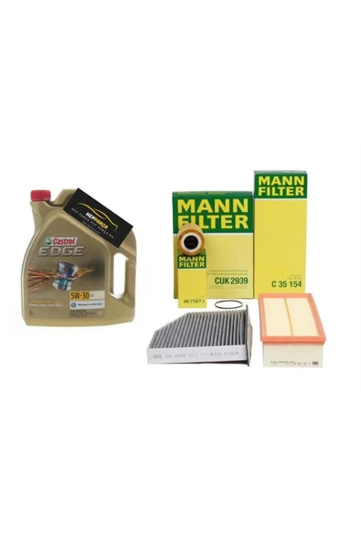 MANN Volkswagen Passat 2.0 TDI BlueMotion Periyodik Bakım Filtre Seti Mazot Hariç Mann Marka Motor Yağlı ürün görseli