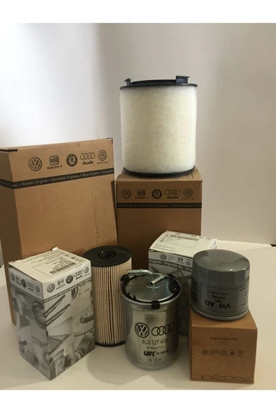 OEM VW Tiguan 1.6 2.0 TDI Dizel ORJ SERVİS Filtre Bakım Seti 2016-2020 (HAVA+YAĞ+YAKIT+STANDART POLEN) ürün görseli
