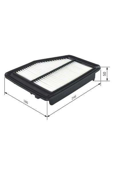 Bosch Honda Civic 1.6 Fb7 R16b Hava Filtresi 2013-2016 F026400412 - Resim 2