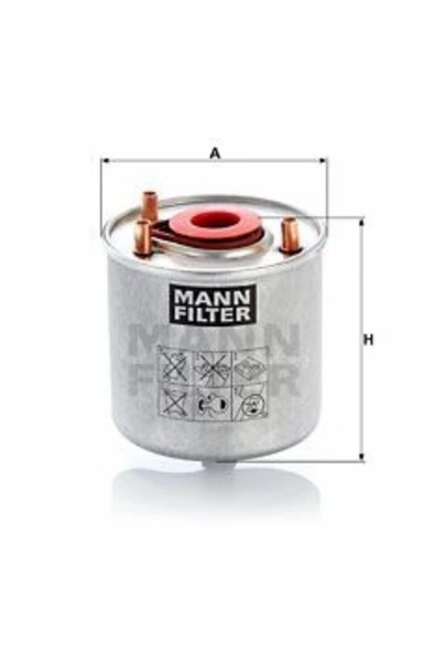 MANN Wk9046z Mazot Filtre ( Ford : Focus 1.6tdci 2011-) / Volvo Av6q9d410aa (WC329838) ürün görseli