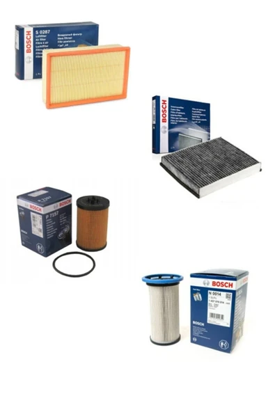 Bosch Seat Leon 1.6 Tdı Dizel Filtre Bakım Seti 2013-2017 ürün görseli