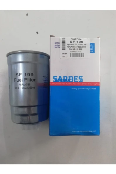 Sardes Mazot Filtresi Metal Blue 1.6crdi 11> I30 2.0crdi 07>11 I20 1.4 1.6 Crdi 08> 319222e900 319223a850 - Resim 2