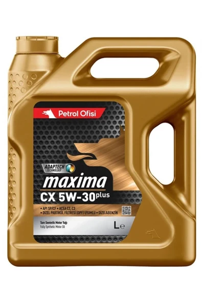 Petrol Ofisi Maxima Cx 5w-30 5 Litre - Dizel Partikül Filtre Dpf Destekli Motor Yağı ürün görseli