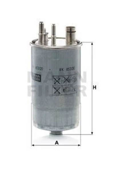 MANN Yakit Filtresi Doblo 1,9jtd Fiorino Grande Punto Punto Evo 1,3 Multijet 1 Adet ürün görseli