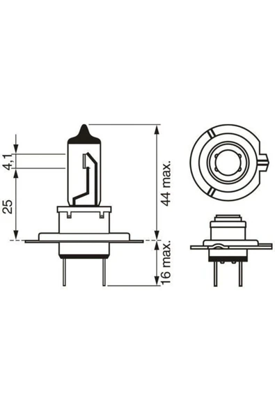 Bosch AMPÜL-ECO-2012V-H7-55W-PX26D (1987302924 - Resim 3