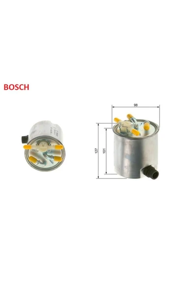 Bosch NM011 MAZOT FİLTRE LOGAN 1 SANDERO 1 1,5DCİ 7701066680 BOSCH 09864B2011 ürün görseli