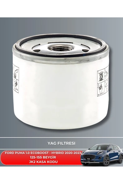 Petrol Ofisi Ford Puma 1.0 Ecoboost - 1.0 Ecoboost Hybrıd 2020-2021-2022-2023 125-155 Filtre - Yağ Bakım Uyumlu - Resim 3